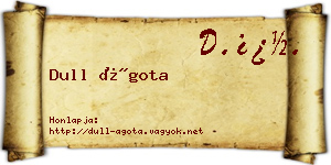 Dull Ágota névjegykártya